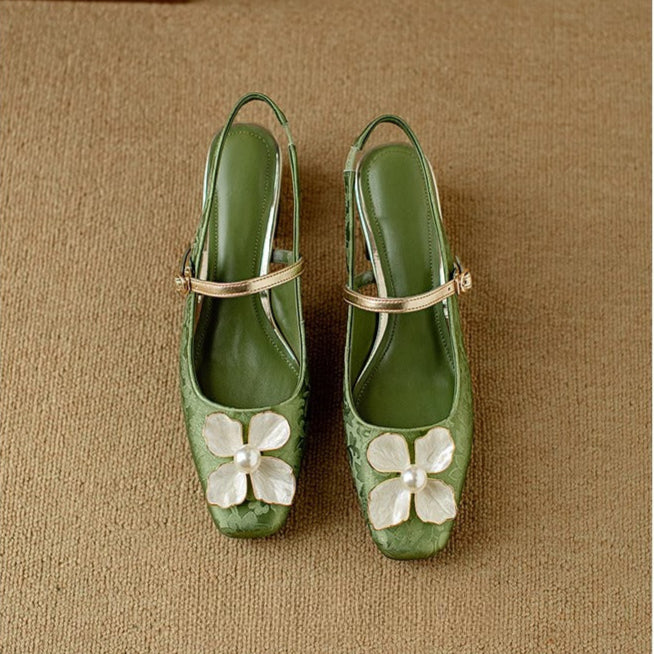 Mary Jane Pumps With Ankle Strap - Classic Comfort Heels
