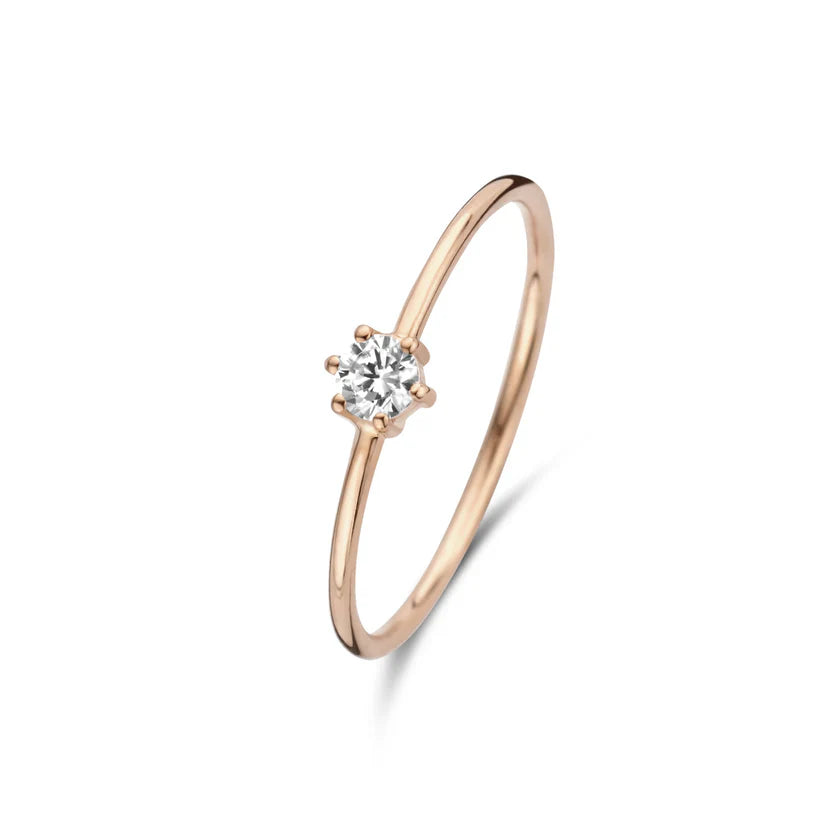 White Gold Ring - Abella Maris Elegant Statement Ring