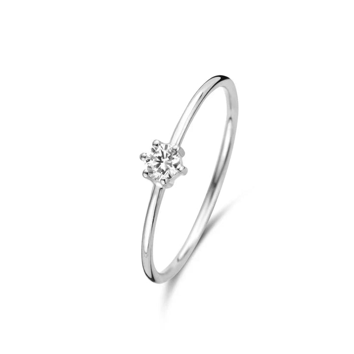 White Gold Ring - Abella Maris Elegant Statement Ring