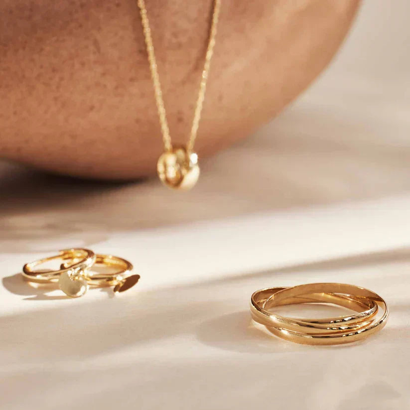 Gold Stacking Ring - Delicate Léna Trielle Band