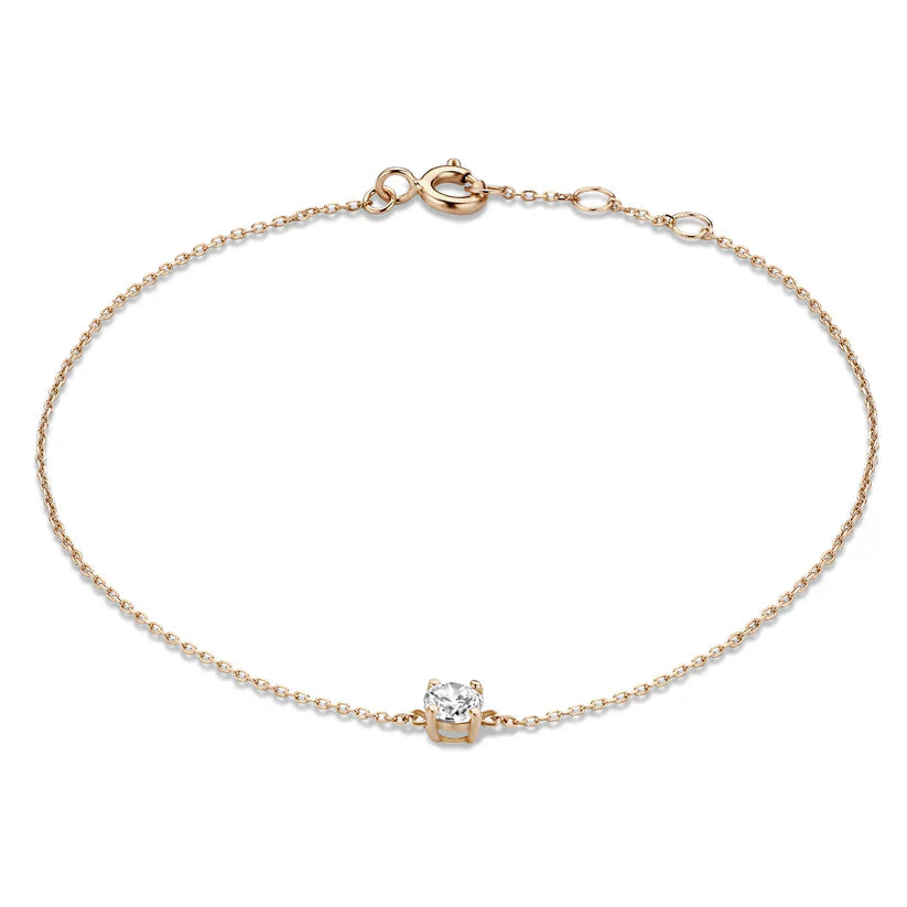 Moissanite Gold Bracelet | Delicate Everyday Jewelry for Women