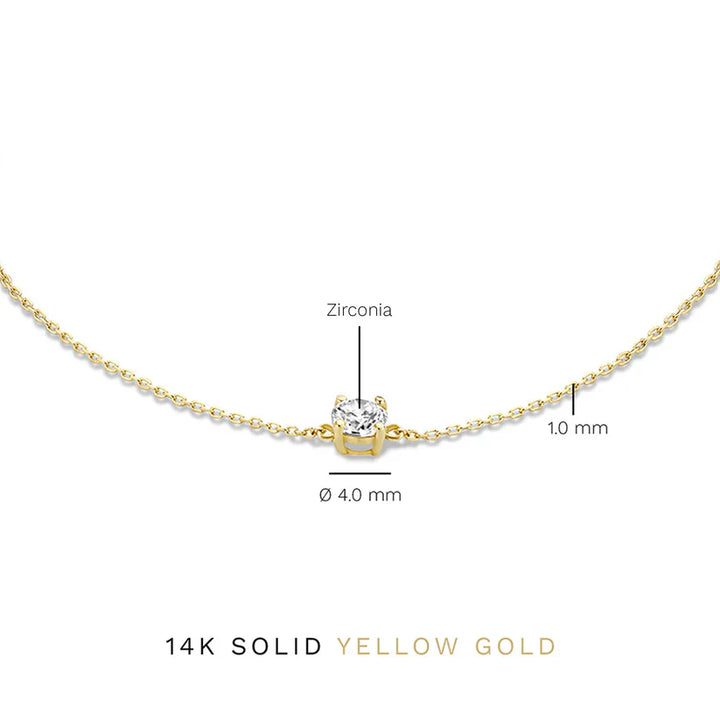 Moissanite Gold Bracelet | Delicate Everyday Jewelry for Women