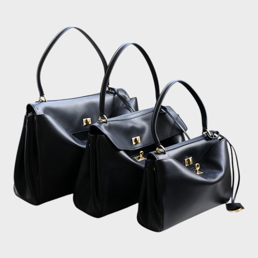 Leather Handbag Women - Minimalist Soft Genuine Leather Shoulder Bag