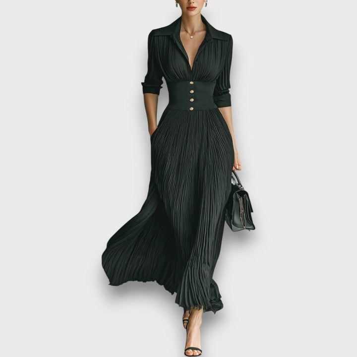 Elegant Maxi Dress for Women - Flowing Floor Length Dress