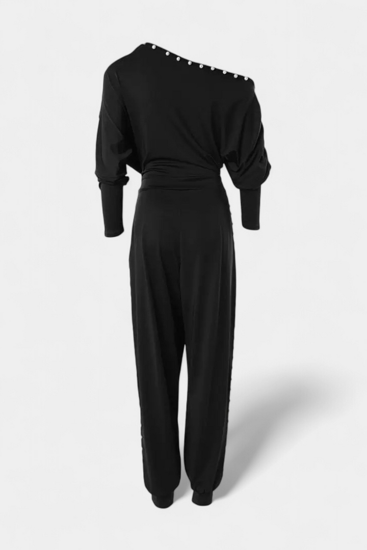 Beaded One Shoulder Jumpsuit for Women | Elegant Evening Wear