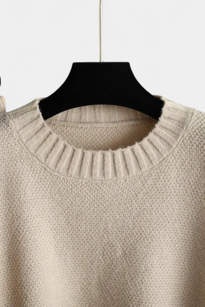 Knit Lounge Set for Women - Relaxed Two Piece Sweater and Pants