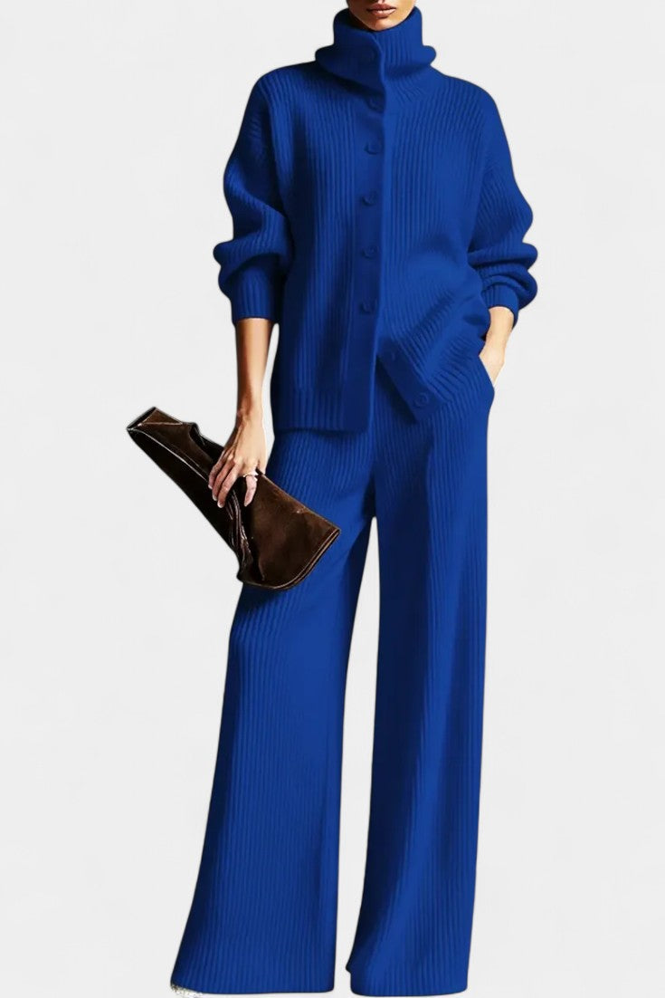 Cardigan and Pants Set for Women - Cozy Lounge Outfit