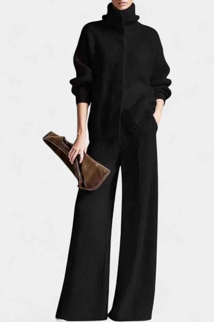 Cardigan and Pants Set for Women - Cozy Lounge Outfit