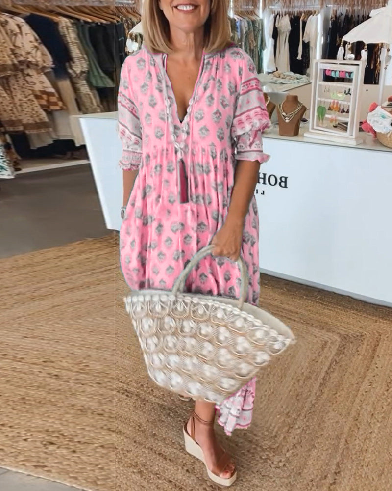 Bohemian Dress for Women - Timeless Casual Maxi Dress