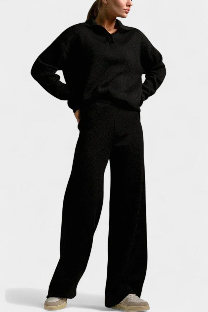 Two Piece Knit Set for Women - Soft Elegant Sweater Outfit