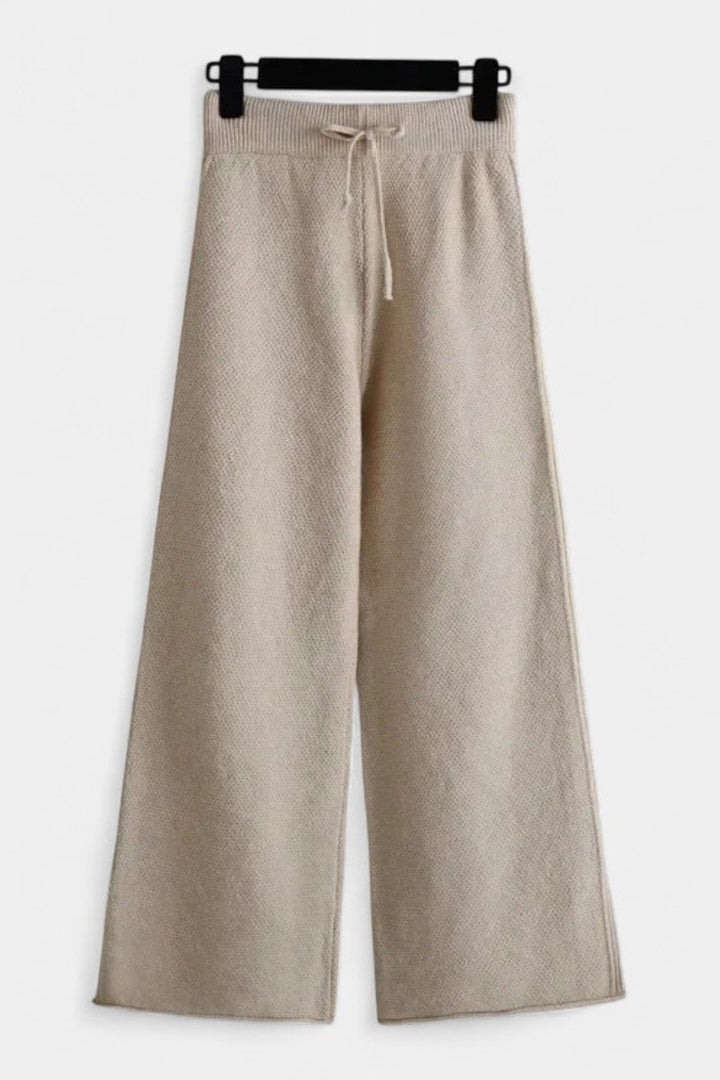 Knit Lounge Set for Women - Relaxed Two Piece Sweater and Pants