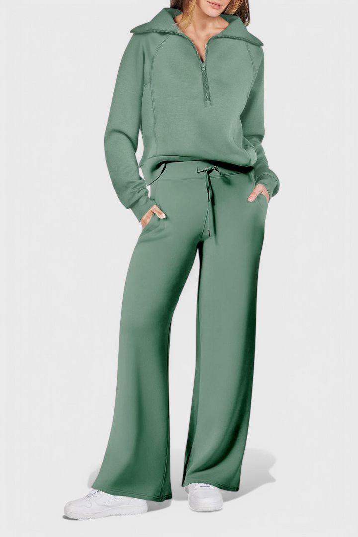 Two Piece Outfit Set Lightweight Casual Lounge Wear for Women