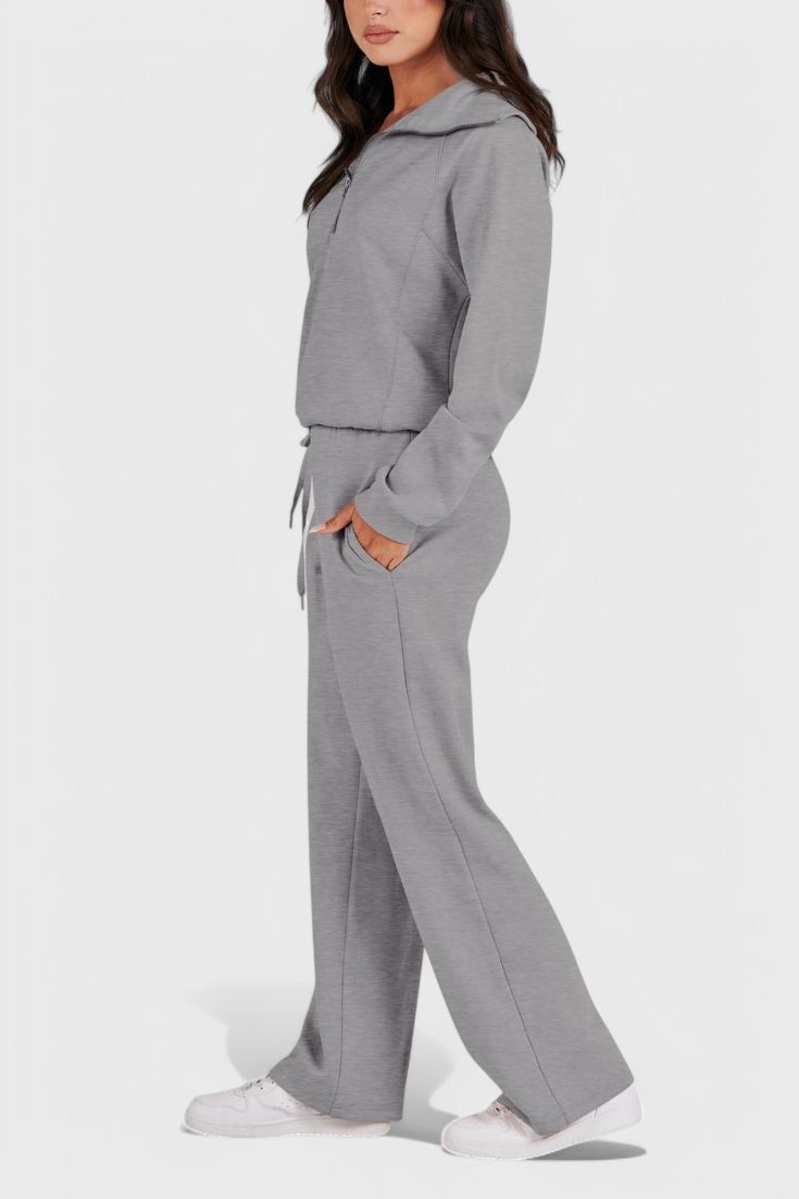 Two Piece Outfit Set Lightweight Casual Lounge Wear for Women