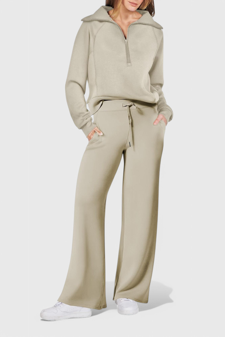 Two Piece Outfit Set Lightweight Casual Lounge Wear for Women