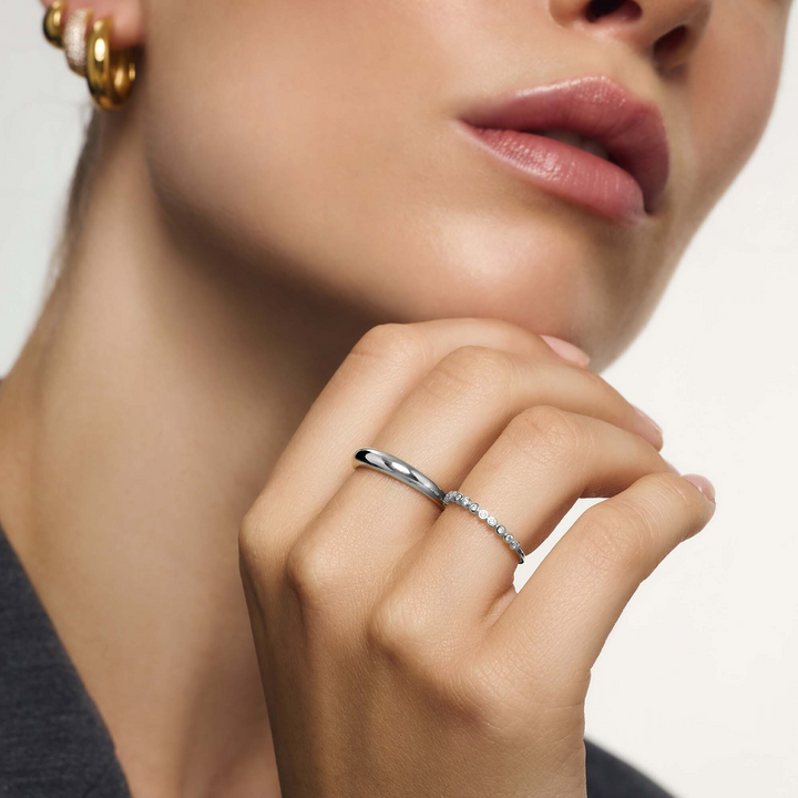 Gold Bubble Ring - Textured Statement Ring for Women