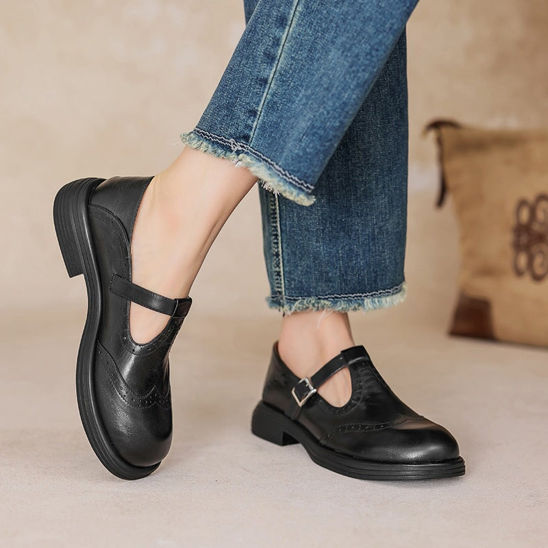 Mary Jane Flats for Women - Classic Strap Shoes