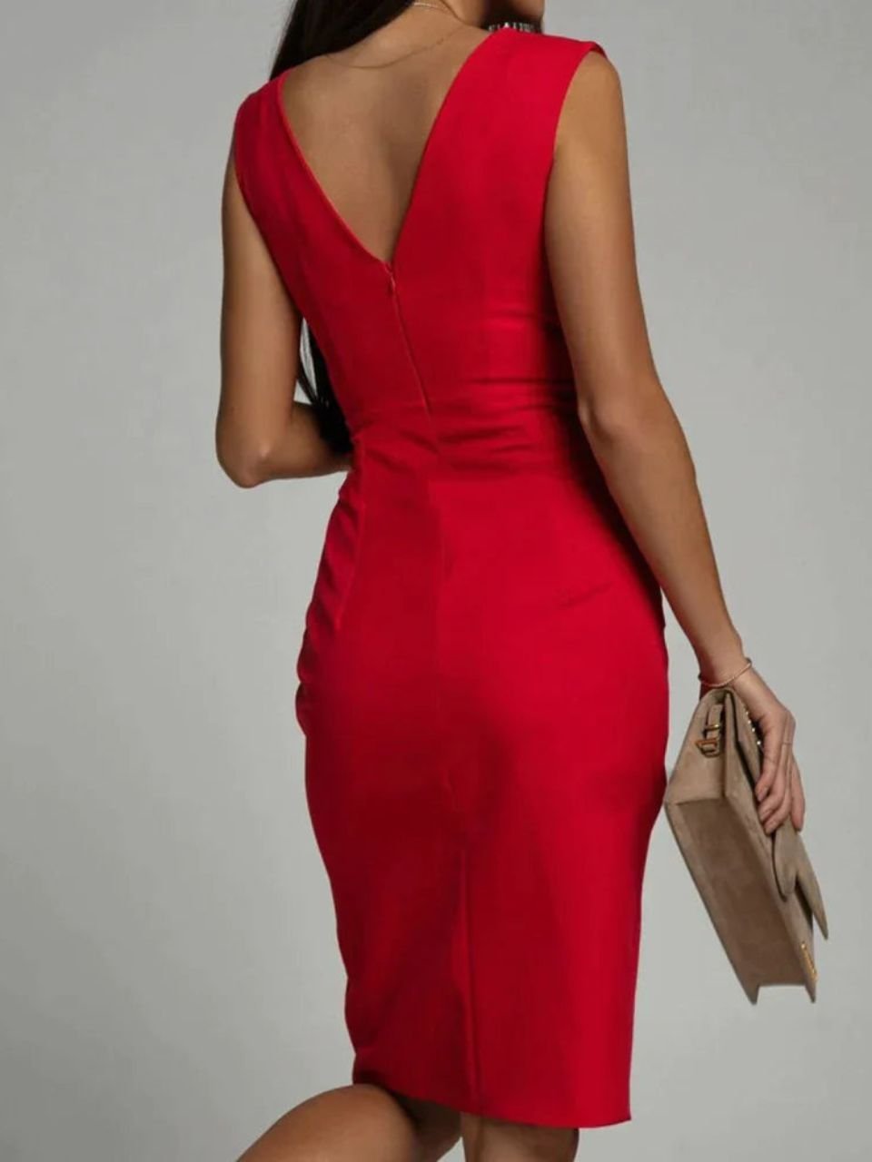 Flowy Dress for Women - Effortless Elegant Midi Dress