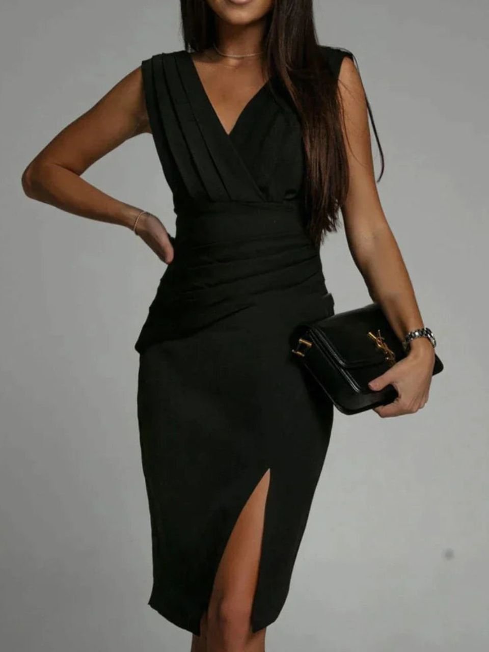 Flowy Dress for Women - Effortless Elegant Midi Dress