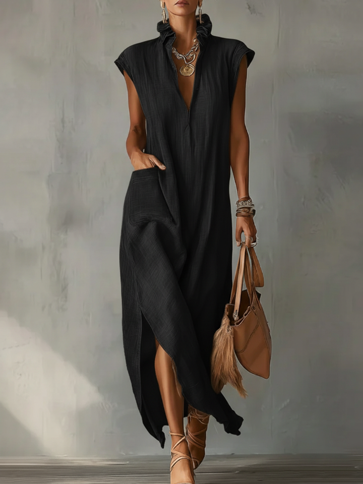 Ruffle Maxi Dress for Women - Flowy Spring Dress