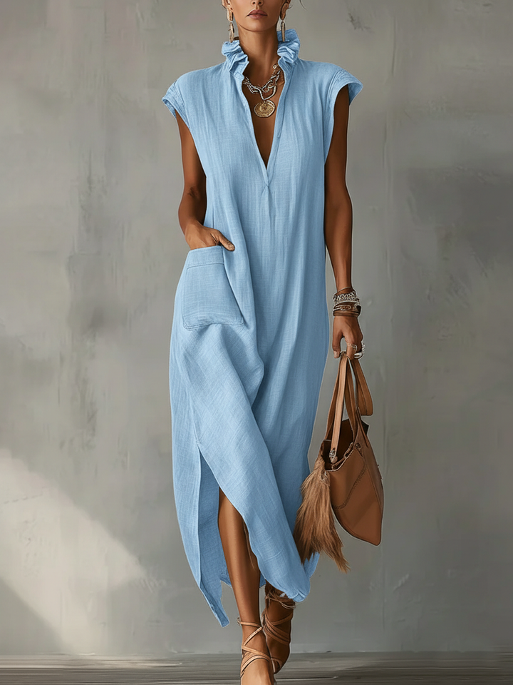 Ruffle Maxi Dress for Women - Flowy Spring Dress