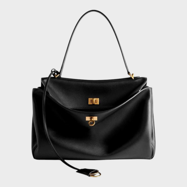 Leather Handbag Women - Minimalist Soft Genuine Leather Shoulder Bag