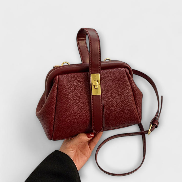 Retro Handbag for Women - Classic Structured Tote Bag