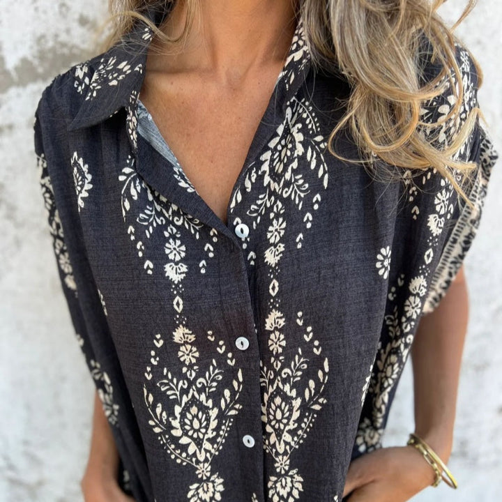 Vintage Boho Dress for Women | Relaxed Fit Midi Dress