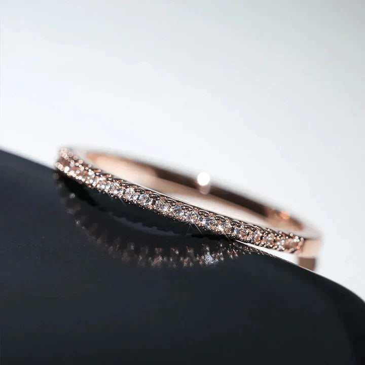 Gold Statement Ring | Wide Band Textured Finish