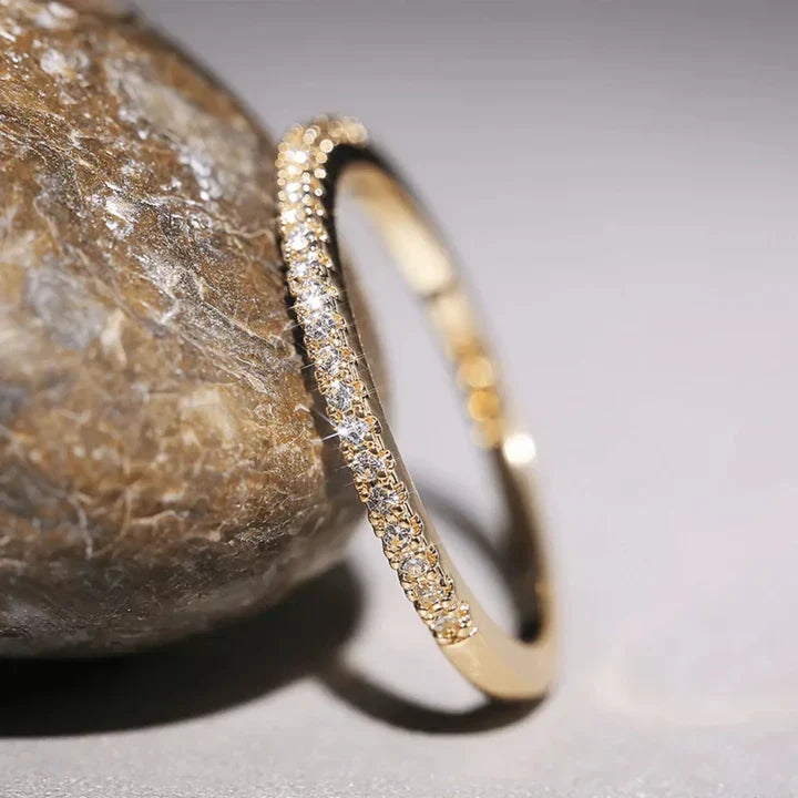 White Gold Statement Ring for Women | Palmina Verdalis Design