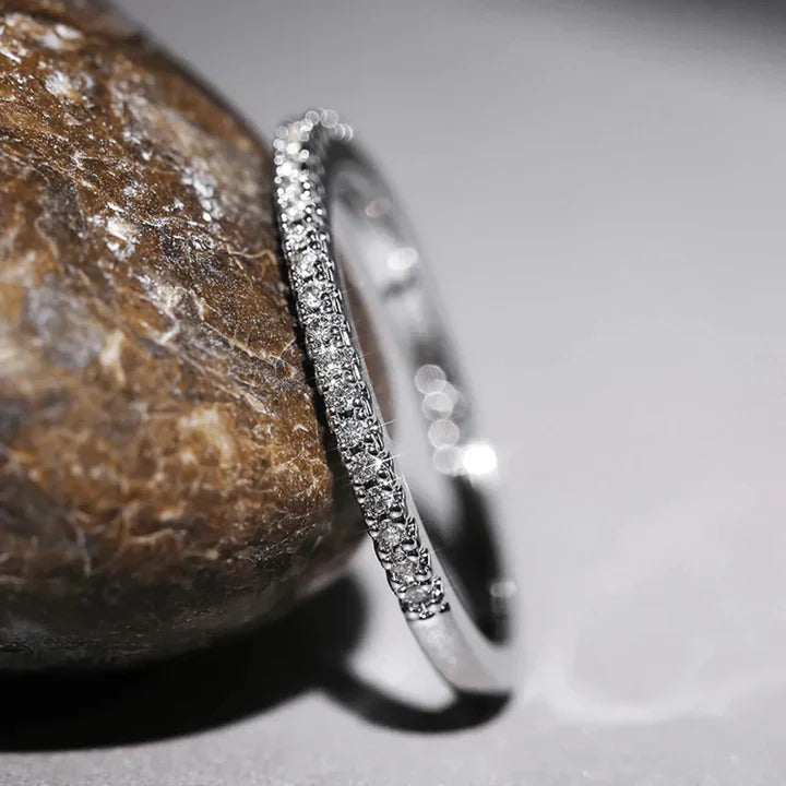 Gold Statement Ring | Wide Band Textured Finish
