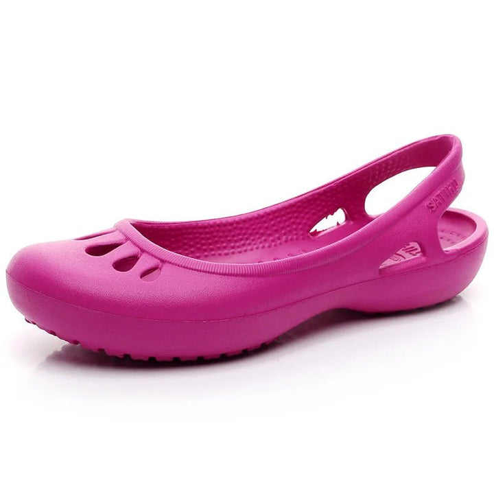 Jelly Slide Sandals for Women Waterproof Flat Summer Shoes
