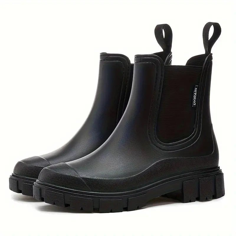 Waterproof Chelsea Boots for Women with Lug Sole