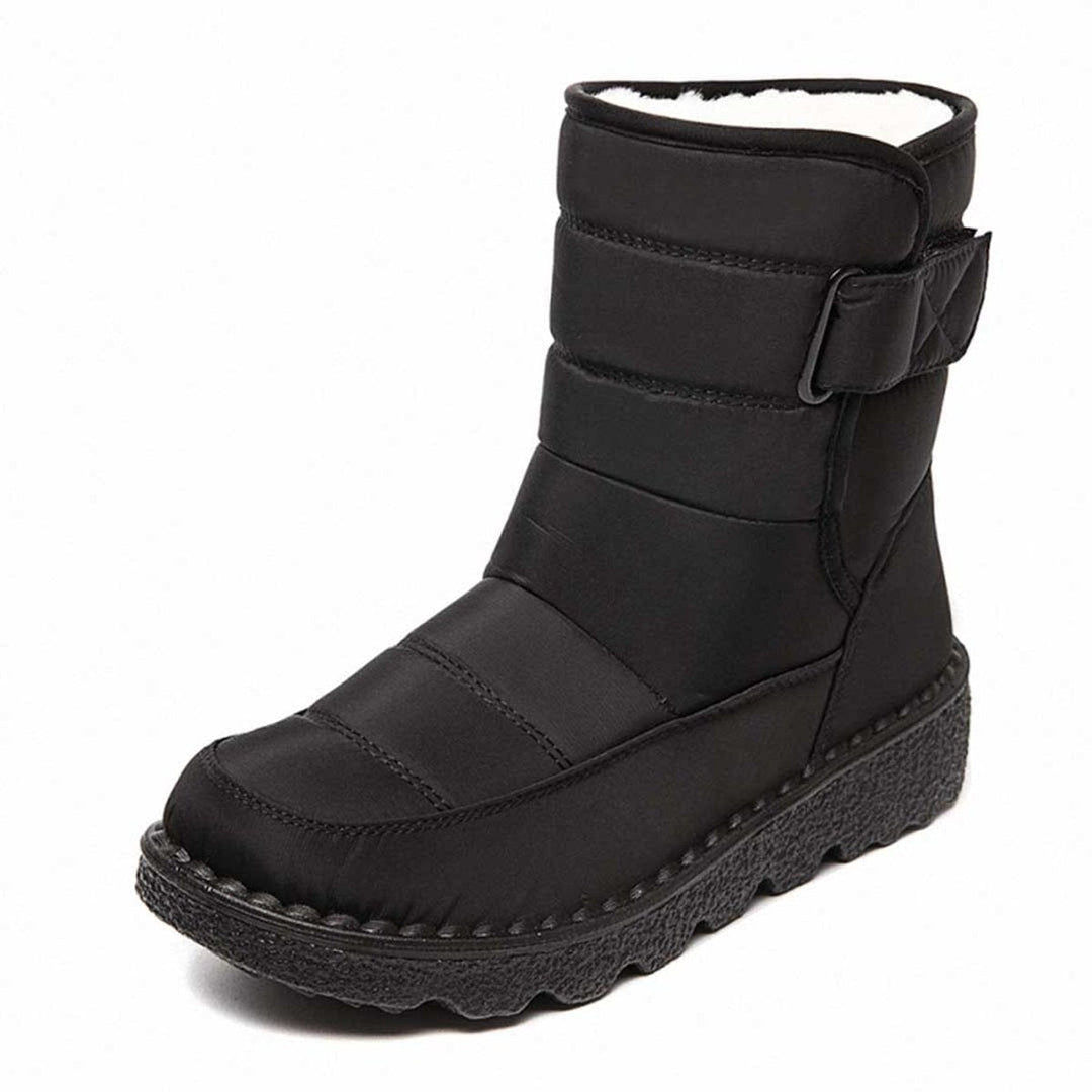 Quilted Winter Boots for Women with Fur Lining and Non Slip Sole