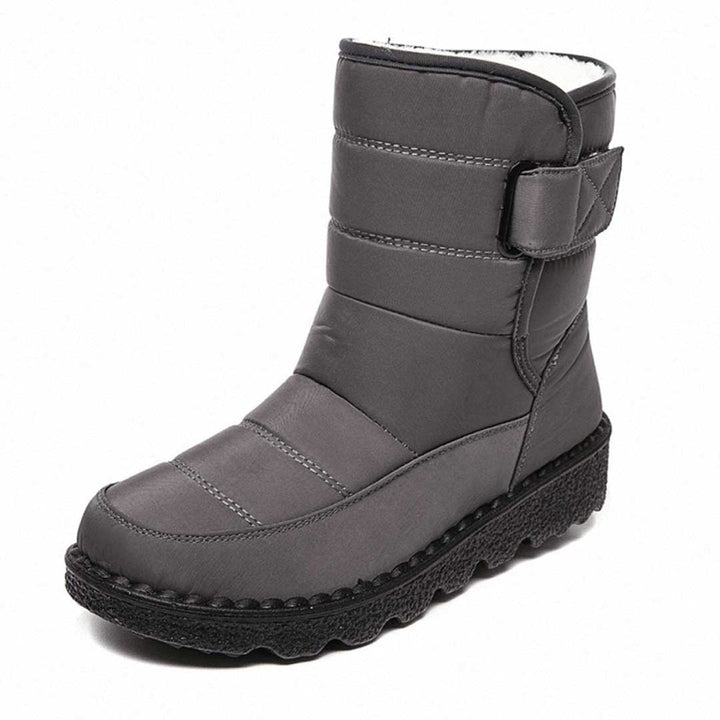 Quilted Winter Boots for Women with Fur Lining and Non Slip Sole