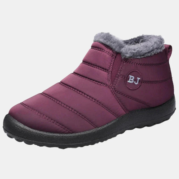 Waterproof Winter Boots for Women Fleece Lined Slip On Ankle